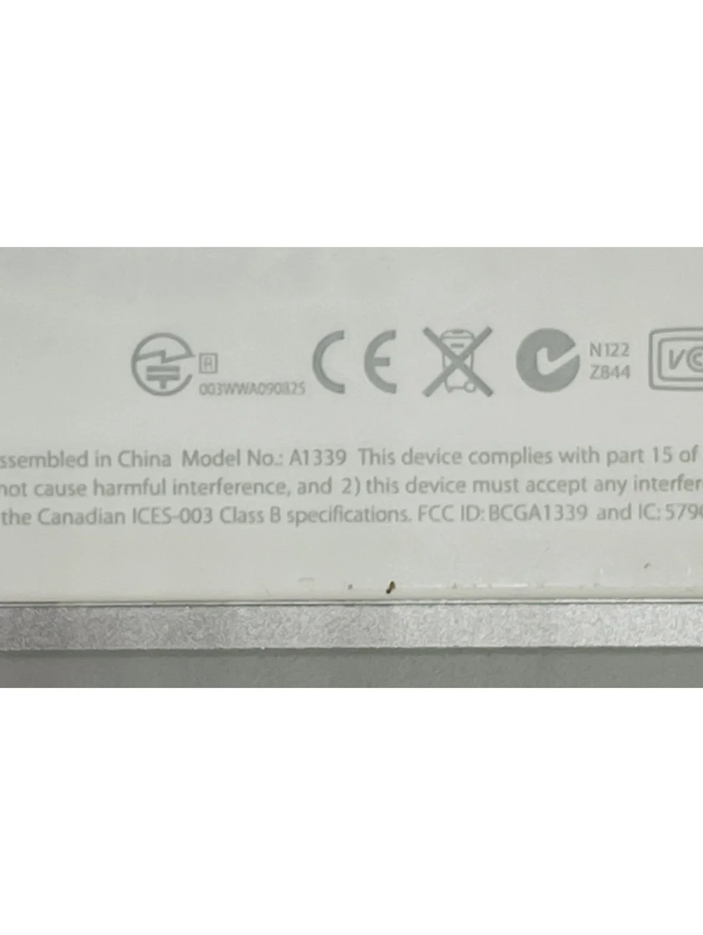 Apple Magic Trackpad Model A1339 Wireless Bluetooth Silver